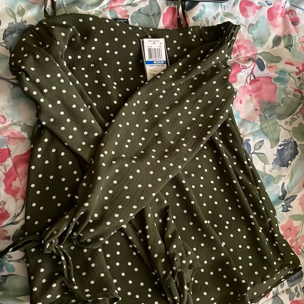Dark green blouse, brand new